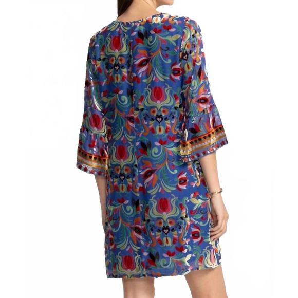 NEW JOHNNY WAS sofiya dress in primula burnout